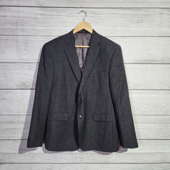 Calvin Klein Other - Calvin Klein Men's 100% Wool Classic Gray Blazer, Size 44S